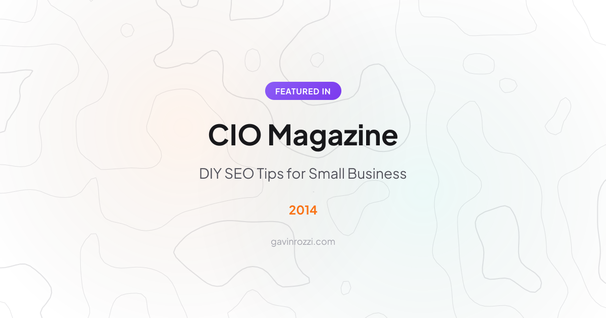 Featured in CIO Magazine