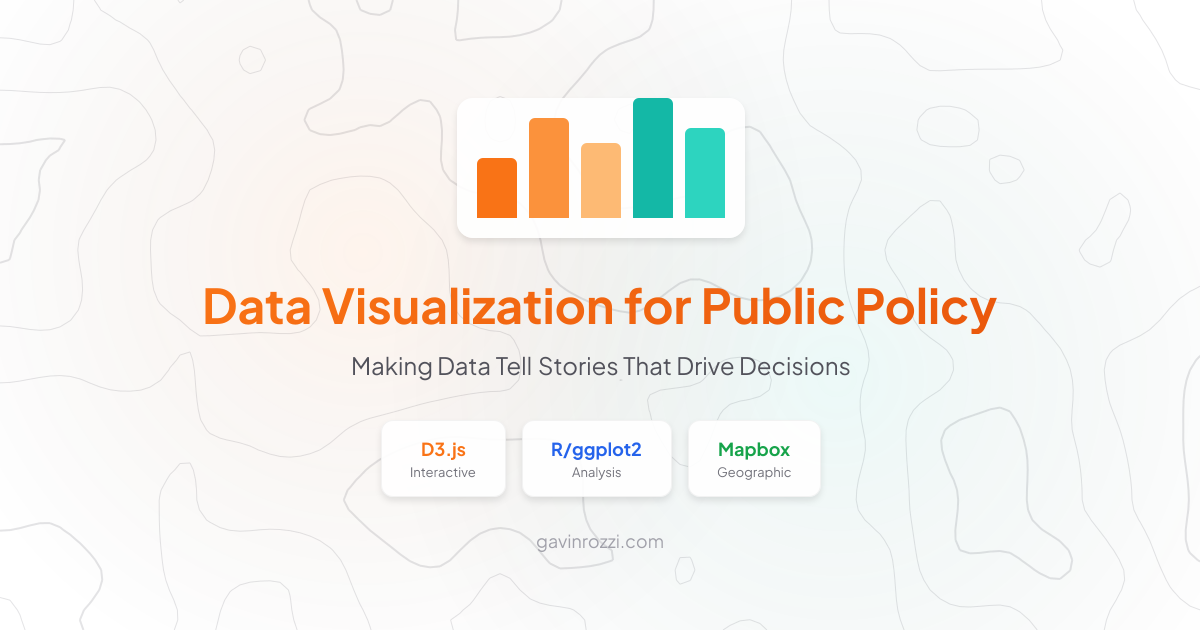 Data Visualization for Public Policy: Making Data Tell Stories