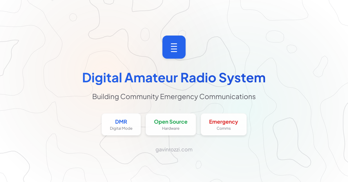 Digital Amateur Radio System for Lacey Township