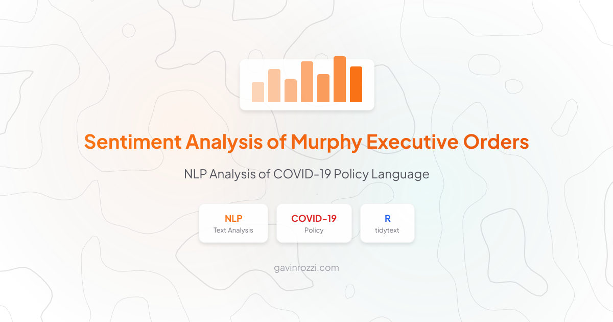 Sentiment Analysis of NJ Executive Orders