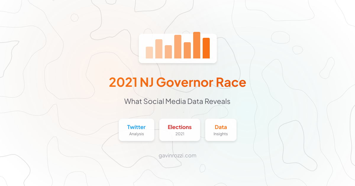 2021 NJ Governor Race Social Media Analysis