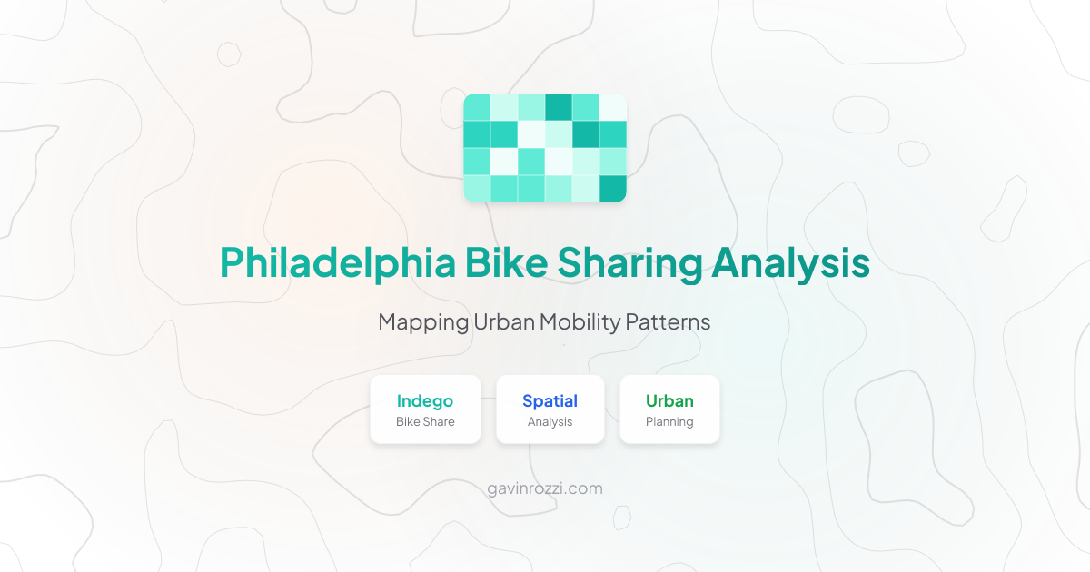 Philadelphia Bike Sharing Data Analysis