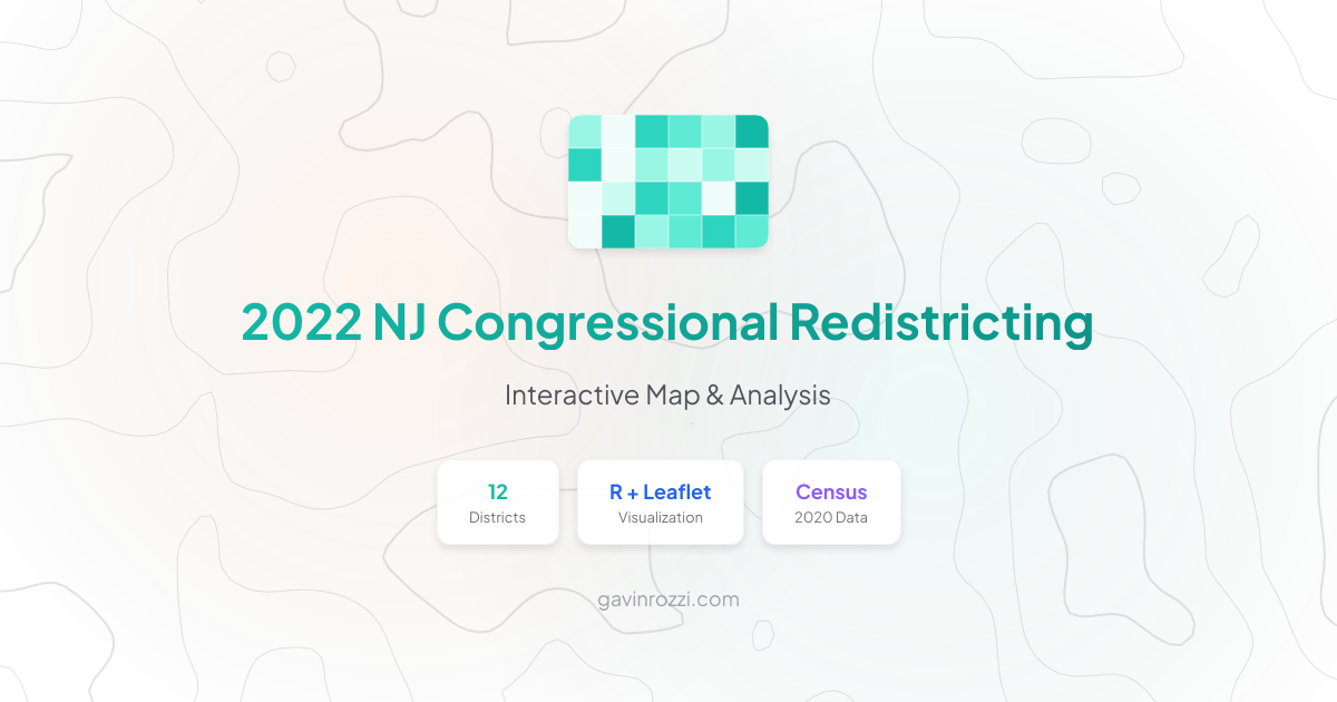 2022 NJ Congressional Redistricting Map