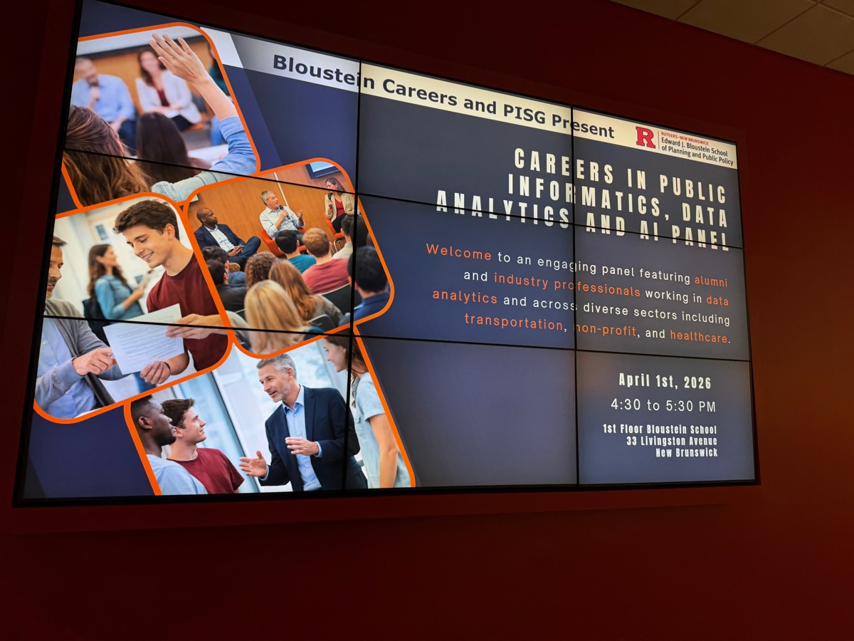 Event poster for Careers in Public Informatics, Data Analytics and AI Panel