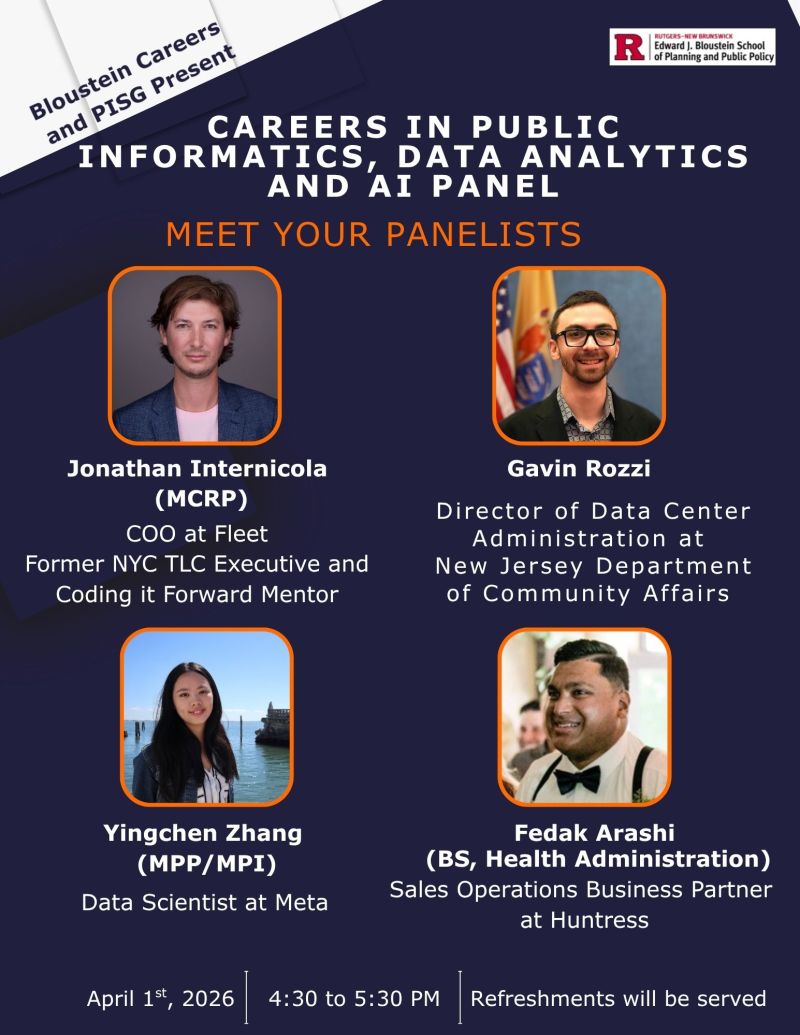 Careers in Public Informatics, Data Analytics and AI Panel