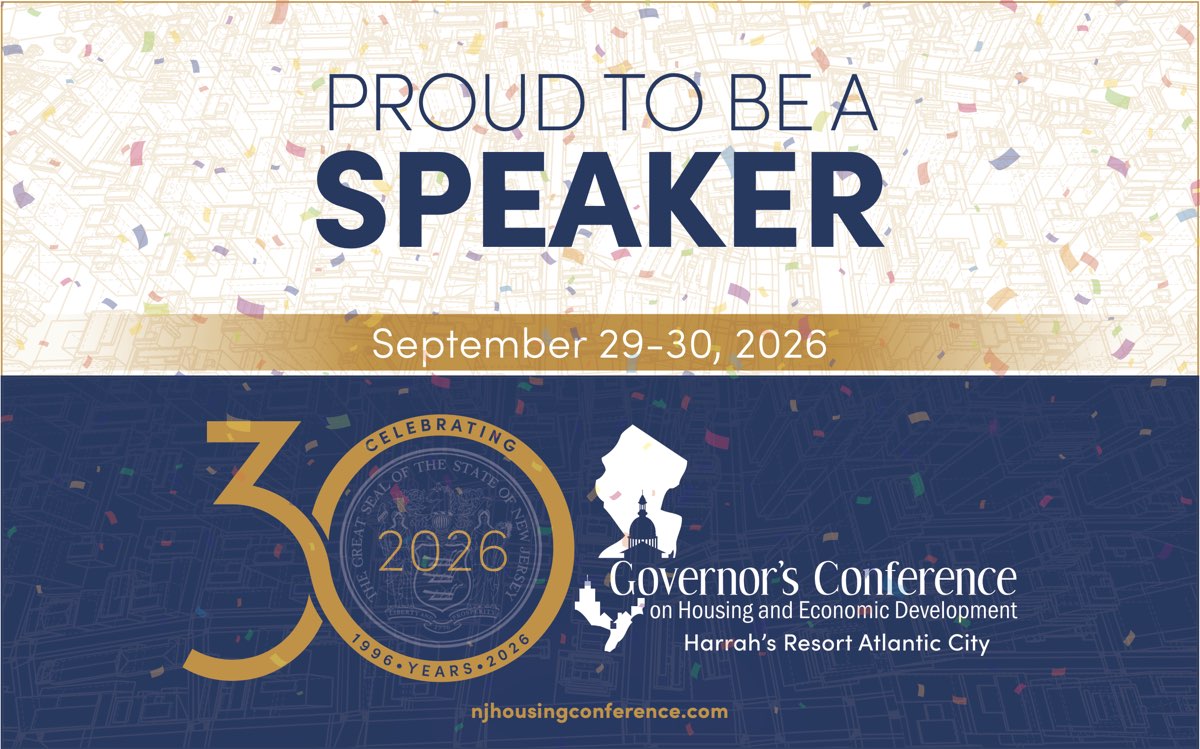 Proud to be a Speaker graphic for the 30th annual Governor's Conference on Housing and Economic Development