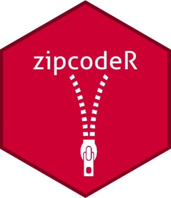 zipcodeR hex sticker logo
